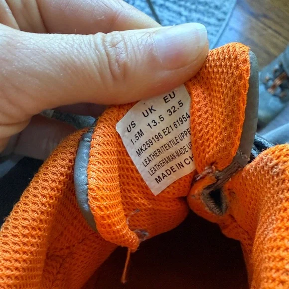 Merrell Kids' Sneakers in Gray and Orange - Picture 5 of 5